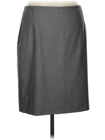Pre-owned Halogen Formal Skirt In Gray