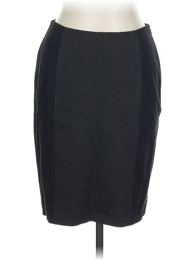 Pre-owned Halogen Formal Skirt In Gray
