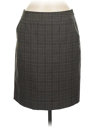 Pre-owned Halogen Formal Skirt In Gray
