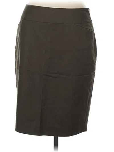 Pre-owned Halogen Formal Skirt In Gray