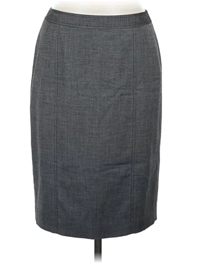 Pre-owned Halogen Formal Skirt In Gray