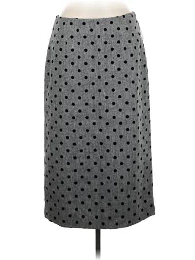 Pre-owned Halogen Formal Skirt In Gray