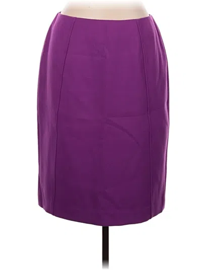 Pre-owned Halogen Formal Skirt In Purple