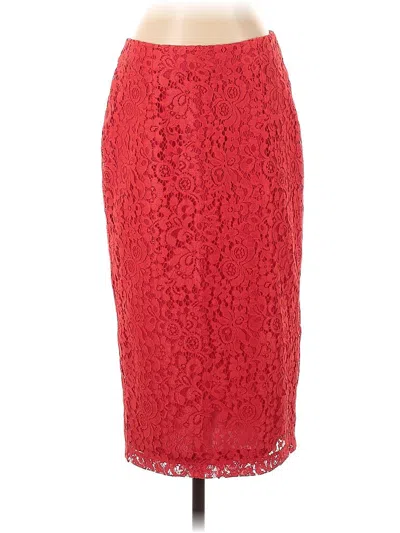 Pre-owned Halogen Formal Skirt In Red