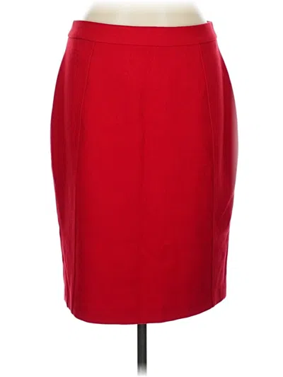 Pre-owned Halogen Formal Skirt In Red