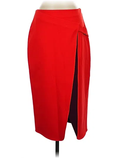 Pre-owned Halogen Formal Skirt In Red