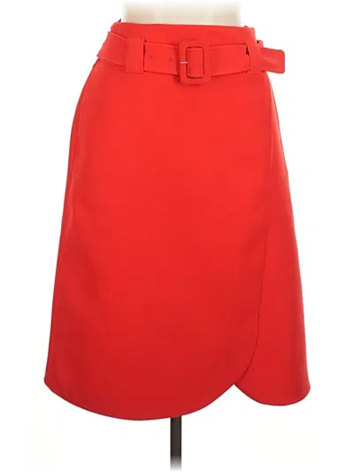 Pre-owned Halogen Formal Skirt In Red