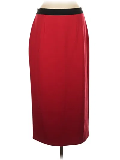 Pre-owned Halogen Formal Skirt In Red