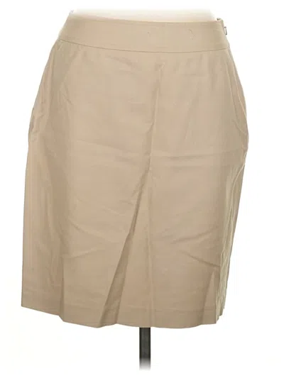Pre-owned Halogen Formal Skirt In Tan