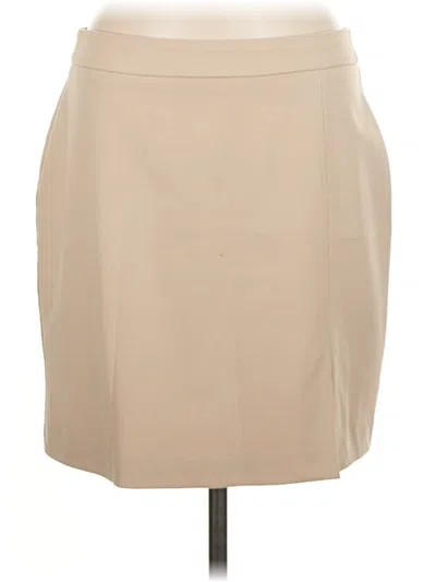 Pre-owned Halogen Formal Skirt In Tan
