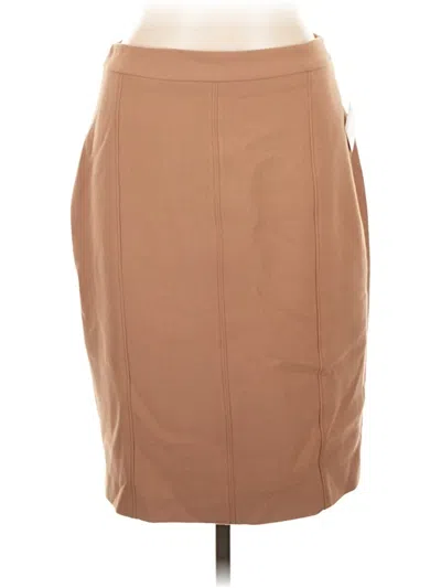 Pre-owned Halogen Formal Skirt In Tan