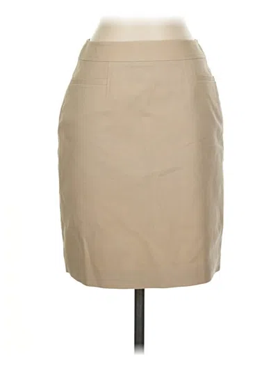 Pre-owned Halogen Formal Skirt In Tan