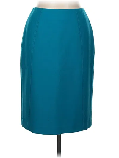 Pre-owned Halogen Formal Skirt In Teal