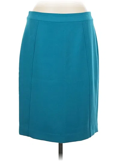 Pre-owned Halogen Formal Skirt In Teal