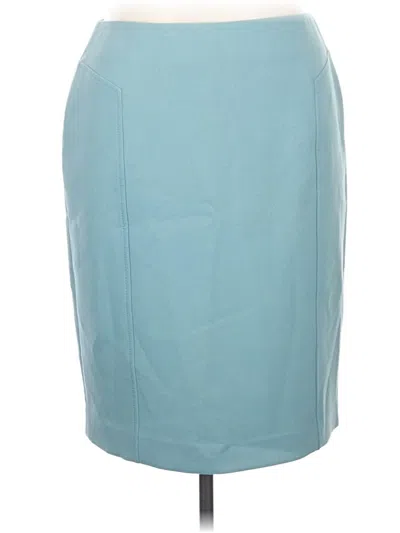 Pre-owned Halogen Formal Skirt In Teal