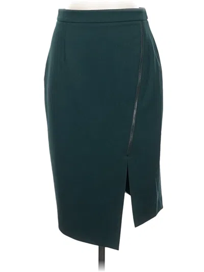 Pre-owned Halogen Formal Skirt In Teal