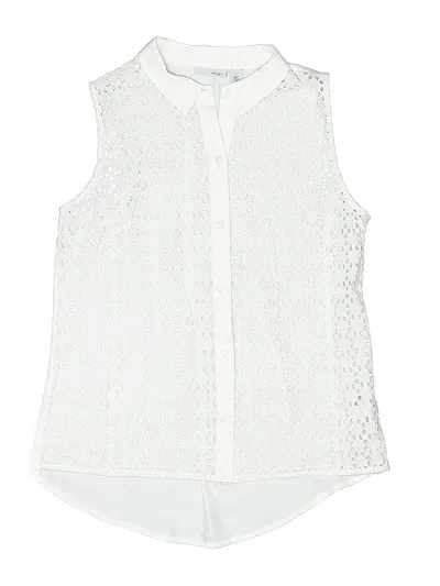 Pre-owned Halogen Formal Skirt In White