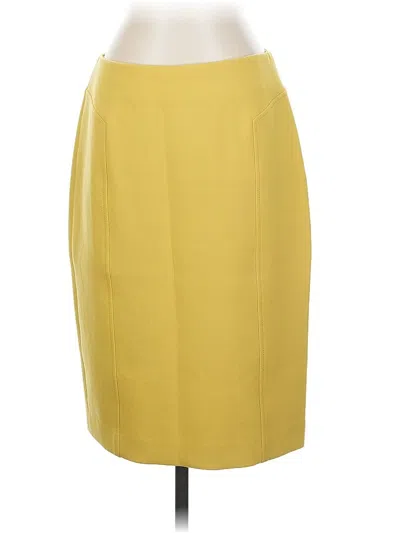 Pre-owned Halogen Formal Skirt In Yellow