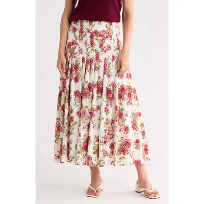 Halogen ® Gathered Midi Skirt In Chai Tea