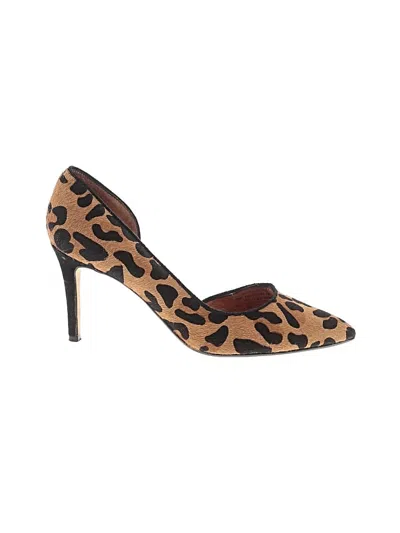 Pre-owned Halogen Heels In Brown