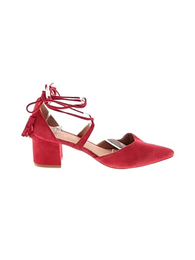 Pre-owned Halogen Heels In Red