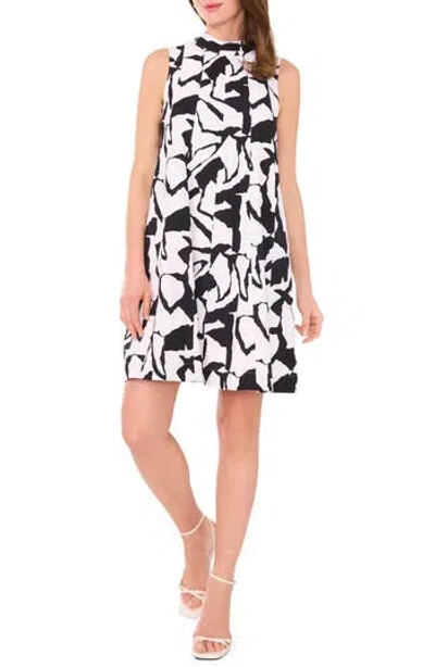 Halogen ® High Neck Trapeze Dress In Bright White