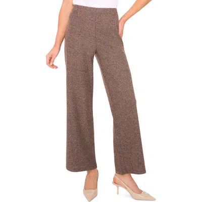 Halogen ® High Waist Flare Leg Sweater Pants In Brown
