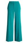 Halogen High Waist Wide Leg Pants In Miami Green