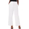 Halogen High Waist Wide Leg Trousers In Bright White