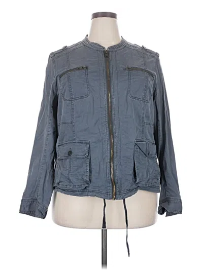Pre-owned Halogen Jacket In Blue