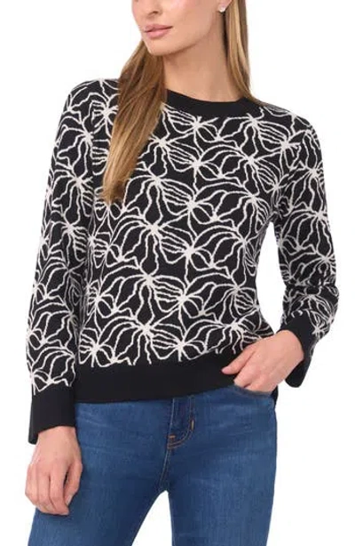 Halogen ® Jacquard Crewneck Sweater In Brown