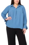 Halogen ® Johnny Collar Top In Blue