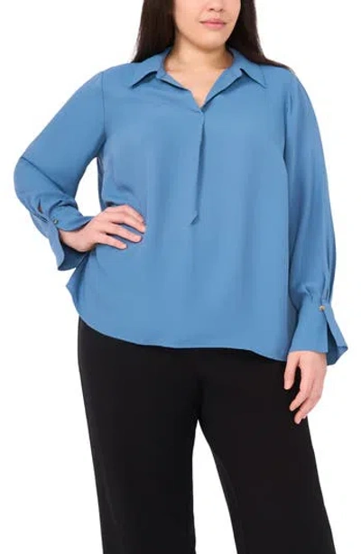 Halogen ® Johnny Collar Top In Blue
