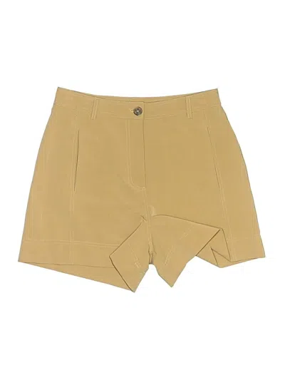 Pre-owned Halogen Khaki Shorts In Yellow