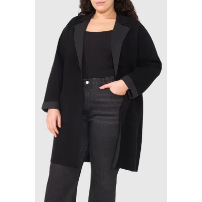 Halogen ® Lapel Long Cardigan In Black