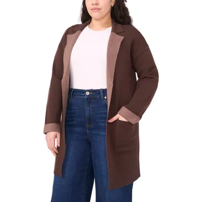 Halogen ® Lapel Long Cardigan In Brown