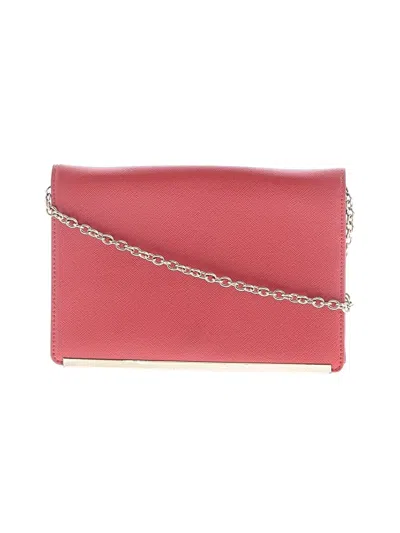 Pre-owned Halogen Leather Crossbody Bag In Pink