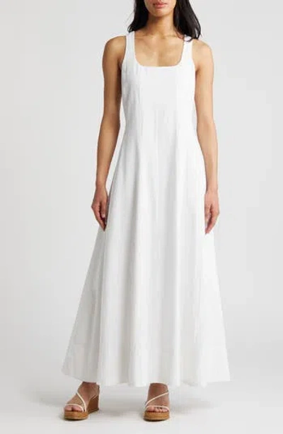 Halogen ® Linen Blend Maxi Dress In White