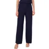 Halogen ® Linen Blend Straight Leg Pants In Classic Navy Blue