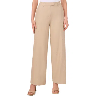 Halogen ® Linen Blend Straight Leg Pants In Oxford Beige