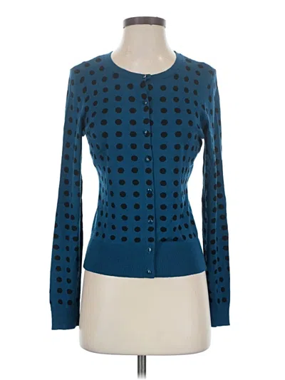 Pre-owned Halogen Long Sleeve Blouse In Blue