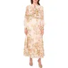 Halogen ® Long Sleeve Smocked Maxi Dress