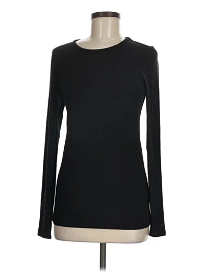 Pre-owned Halogen Long Sleeve T-shirt In Black