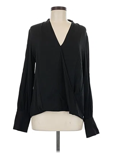 Pre-owned Halogen Long Sleeve T-shirt In Black