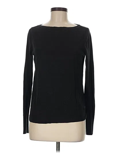 Pre-owned Halogen Long Sleeve T-shirt In Black