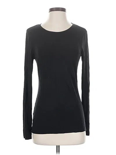 Pre-owned Halogen Long Sleeve T-shirt In Black