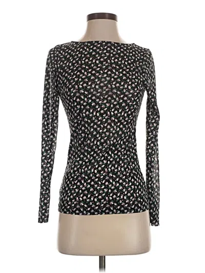Pre-owned Halogen Long Sleeve T-shirt In Black