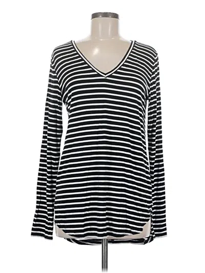 Pre-owned Halogen Long Sleeve T-shirt In Black