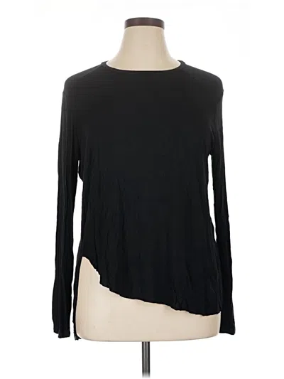 Pre-owned Halogen Long Sleeve T-shirt In Black