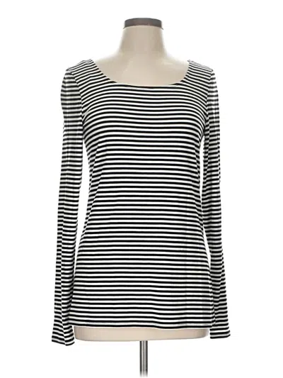 Pre-owned Halogen Long Sleeve T-shirt In Black